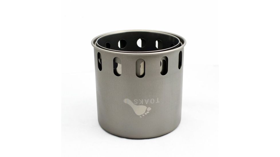 TOAKS Titanium Backpacking Wood Burning Stove, Grey, STV-11, EDEMO1