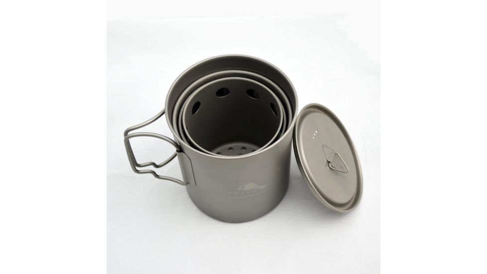 TOAKS Titanium Backpacking Wood Burning Stove, Small, Grey, STV-12