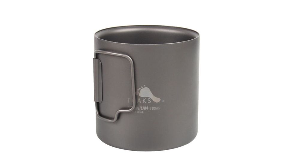TOAKS Titanium Double-Wall 450ml Cup, Grey, CUP-450-DW