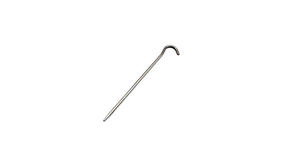 TOAKS Titanium Hook Peg, Pack of 6, Grey, PEG-04