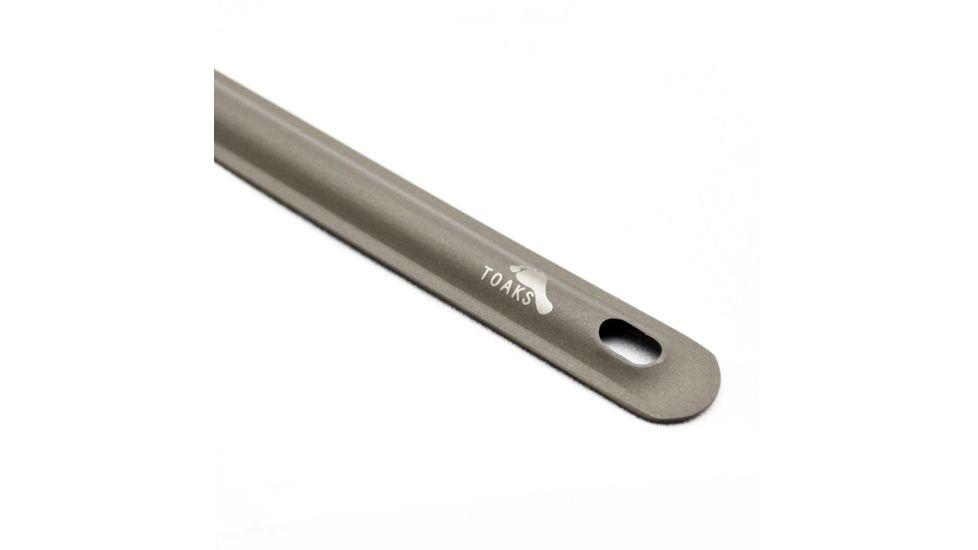 TOAKS Titanium Long Spoon w/Polished Bowl, Grey, SLV-11