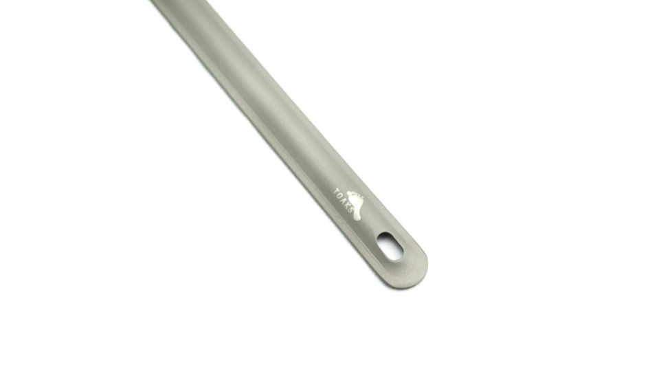 TOAKS Titanium Long Spork w/Polished Bowl, Grey, SLV-14