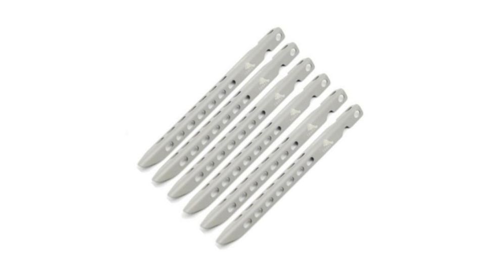 TOAKS Titanium V-Shaped Peg, Pack of 6, Grey, PEG-02