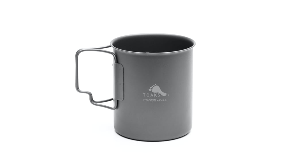 TOAKS Ultralight Version Light Titanium Cup, 450ml, Grey, CUP-450-L