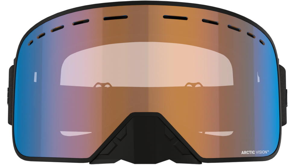 TOBE Outerwear Aurora Goggle, Arctic Vision Orange Blue/Green Mirror W/ Orange Tint, One Size, 650222-409-111