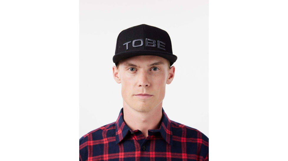 TOBE Outerwear Beam Flat Bill, Black, One Size, 250323-001-111