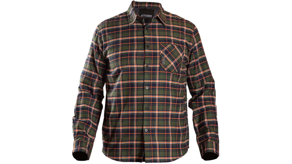 TOBE Outerwear Boulder Shirt - Mens, Green/Orange, L, 310822-504-005