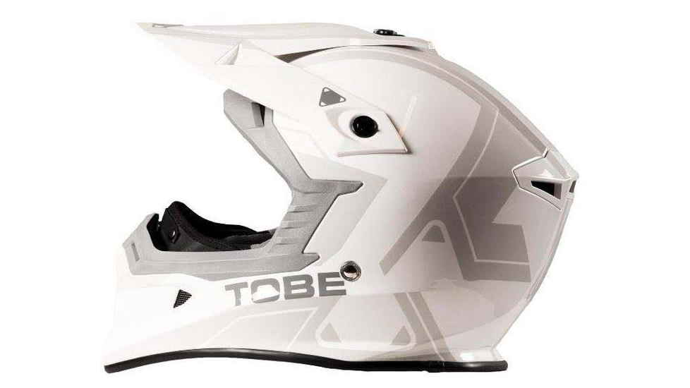 TOBE Outerwear Mantle Helmet, Flow White/Gray Gloss, M, 600423-504-004