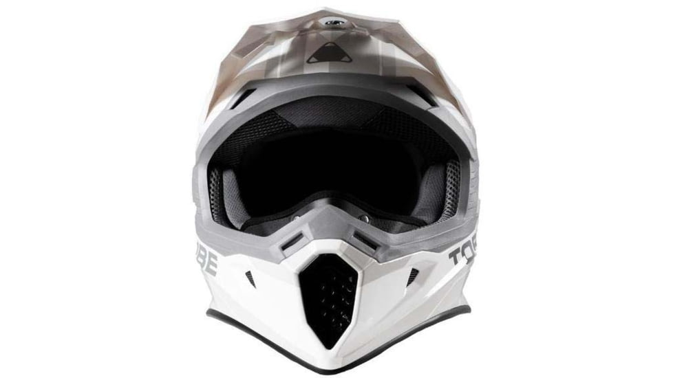 TOBE Outerwear Mantle Helmet, Flow White/Gray Gloss, M, 600423-504-004