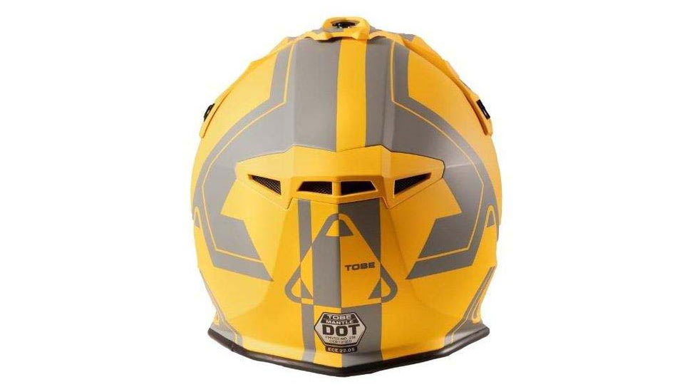 TOBE Outerwear Mantle Helmet, Flow Yellow/Gray Matte, S, 600423-506-003