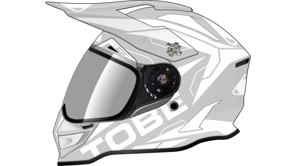 TOBE Outerwear Ventus Helmet, Tundra White/Gey Matte, L, 600323-502-005