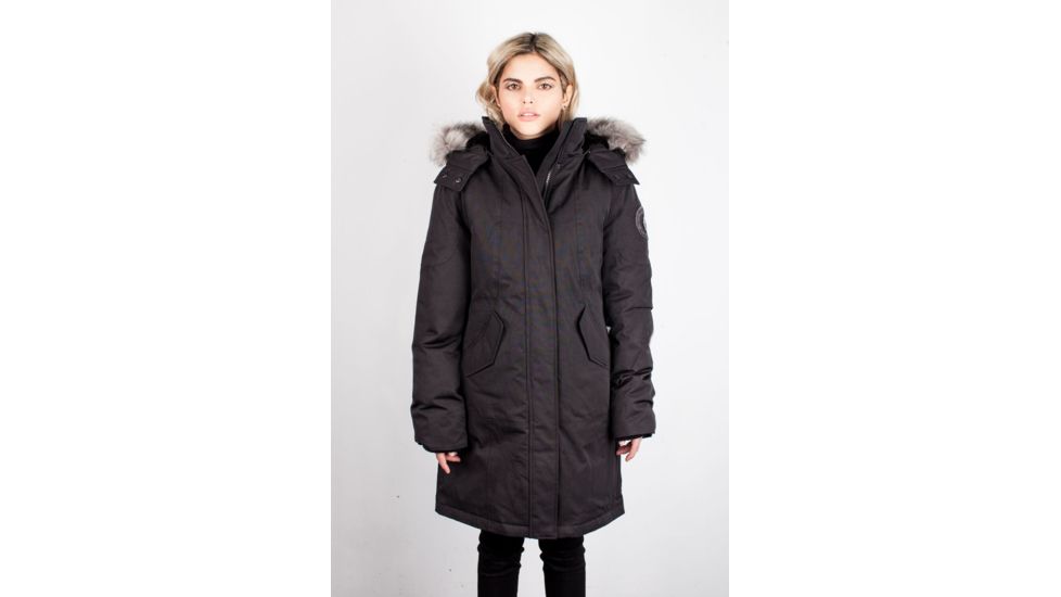 Toboggan Canada Vanessa Heavyweight Down Insulated Jacket - Women's, Black/Silver, S, Vanessa-blk-S