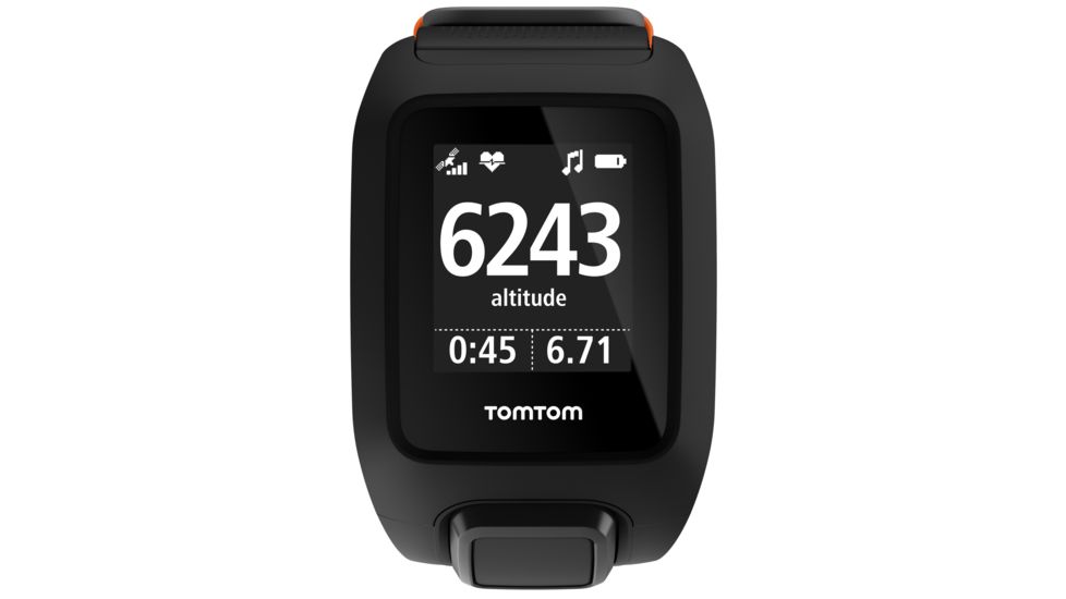 TomTom Adventurer Cardio Music Watch-Black-Large
