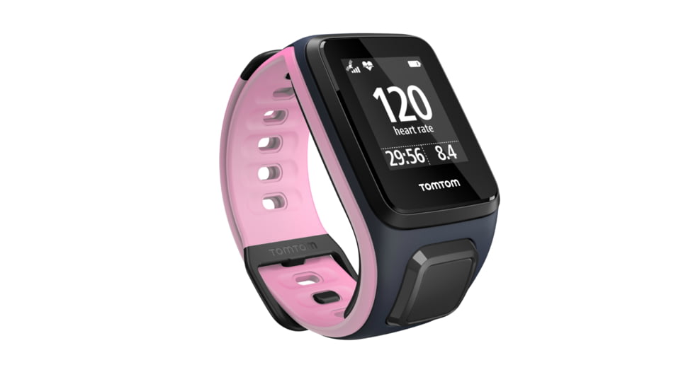 TomTom Spark Cardio + Music GPS Fitness Watch-Sky Captain/Pink-Small