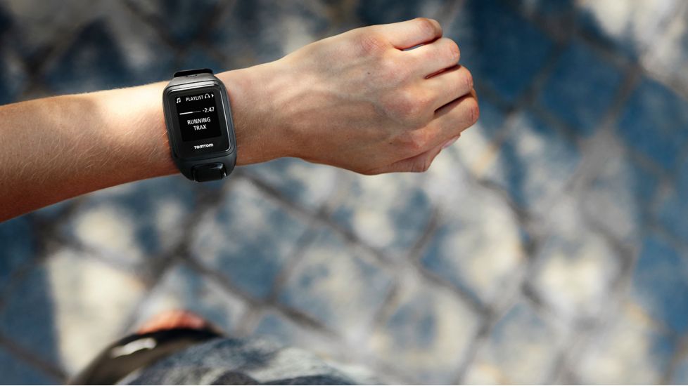 TomTom Spark Music GPS Fitness Watch-Black-Large