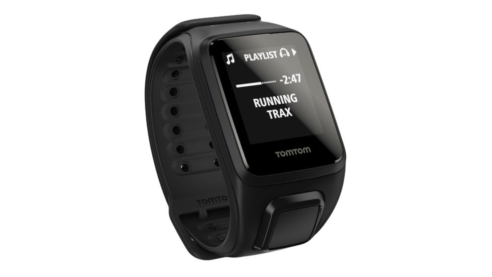Spark Music GPS Fitness Watch-Black-Large