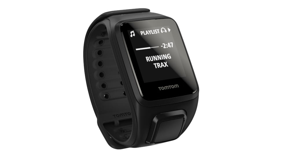 TomTom Spark Music GPS Fitness Watch-Black-Large