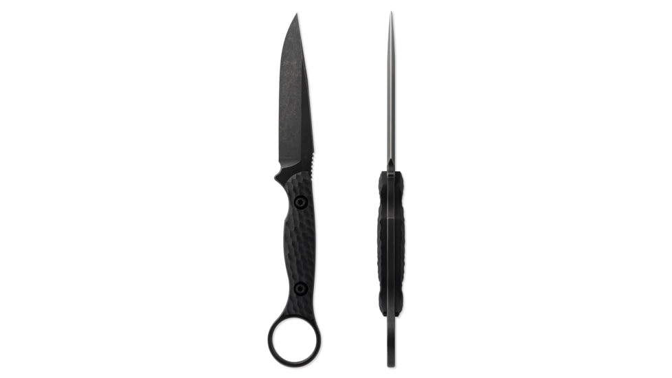 Toor Knives Anaconda Fixed Blade Knife, 3.75in, CPM S35VN Steel, G10 Handle, Carbon, Anaconda-Carbon