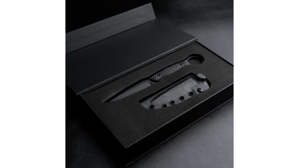 Toor Knives Anaconda Fixed Blade Knife, 3.75in, CPM S35VN Steel, G10 Handle, Carbon, Anaconda-Carbon