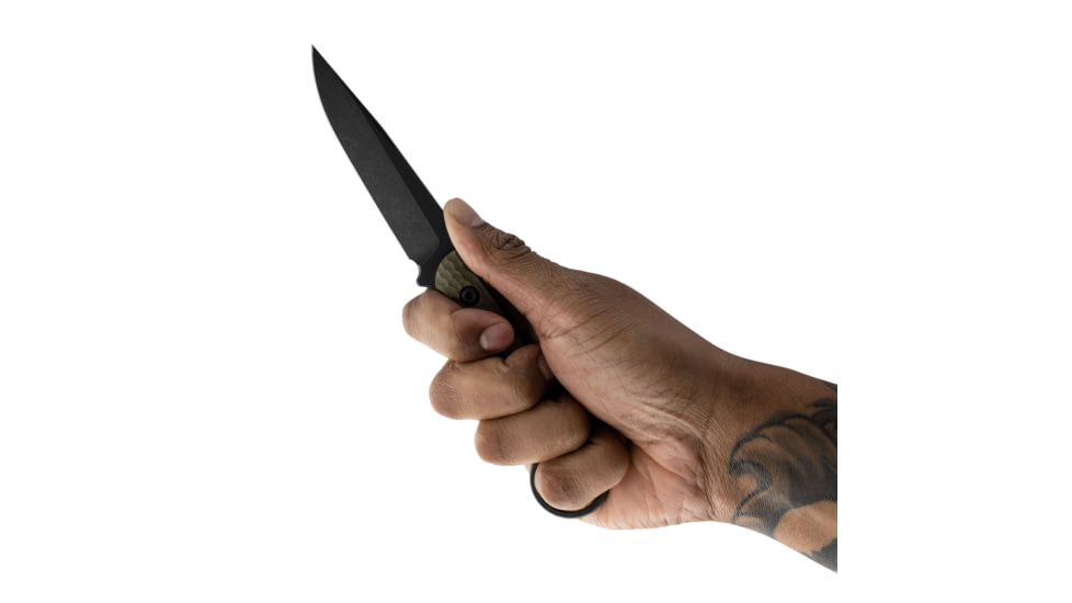 Toor Knives Anaconda Fixed Blade Knife, 3.75in, CPM S35VN Steel, G10 Handle, Covert Green, Anaconda-Covert Green