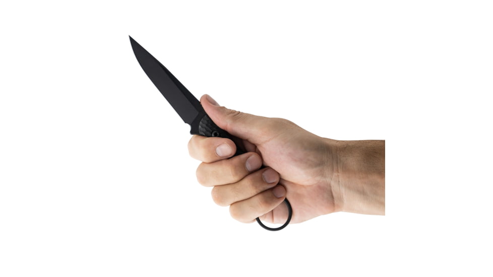 Toor Knives Anaconda Fixed Blade Knife, 3.75in, CPM S35VN Steel, G10 Handle, Shadow Black, Anaconda-Shadow Black