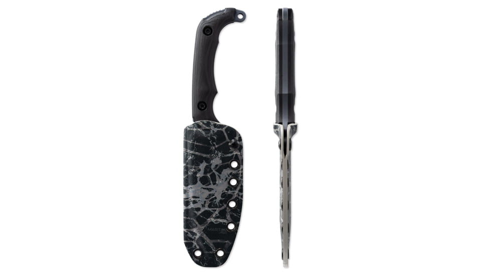 Toor Knives Apnea Fixed Blade Knife, 4.25in, CPM Cru-Wear, Drop Point Blade, SureTouch G10 Handle, Abyss, Black/Abyss, Apnea - Abyss