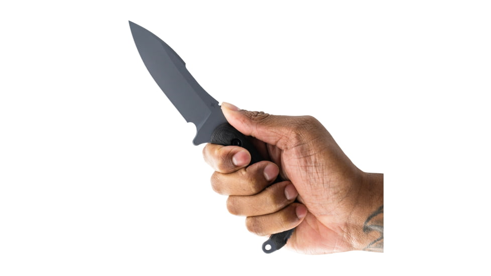 Toor Knives Apnea Fixed Blade Knife, 4.25in, CPM Cru-Wear, Drop Point Blade, SureTouch G10 Handle, Abyss, Black/Abyss, Apnea - Abyss
