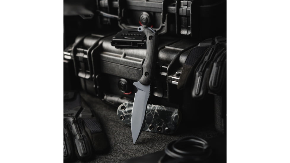 Toor Knives Apnea Fixed Blade Knife, 4.25in, CPM Cru-Wear, Drop Point Blade, SureTouch G10 Handle, Abyss, Black/Abyss, Apnea - Abyss