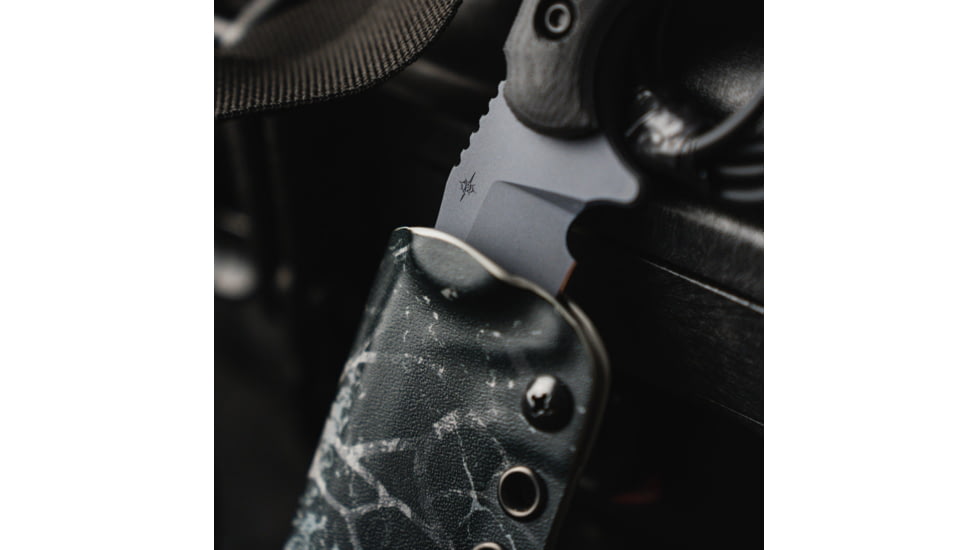 Toor Knives Apnea Fixed Blade Knife, 4.25in, CPM Cru-Wear, Drop Point Blade, SureTouch G10 Handle, Abyss, Black/Abyss, Apnea - Abyss
