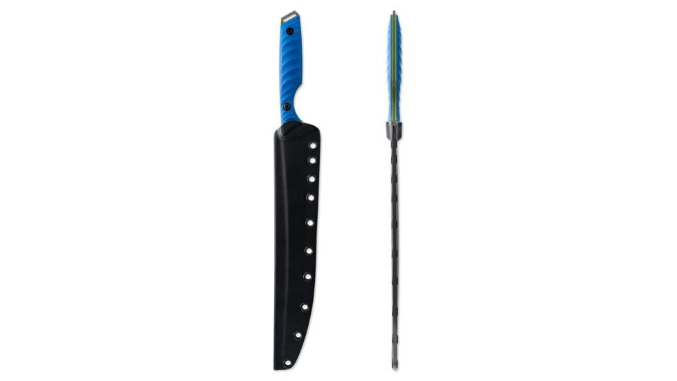 Toor Knives Avalon Fixed Blade Knife, 9 in, CPM-154 Steel, Recurve, G10, Tidal Blue, Dark Grey, Avalon - Tidal Blue