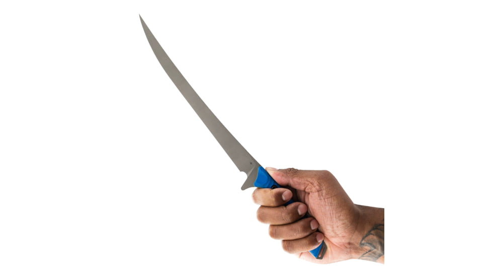 Toor Knives Avalon Fixed Blade Knife, 9 in, CPM-154 Steel, Recurve, G10, Tidal Blue, Dark Grey, Avalon - Tidal Blue