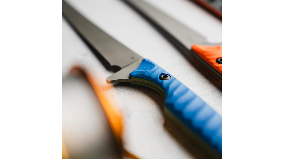 Toor Knives Avalon Fixed Blade Knife, 9 in, CPM-154 Steel, Recurve, G10, Tidal Blue, Dark Grey, Avalon - Tidal Blue