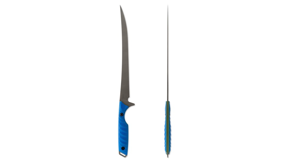 Toor Knives Avalon Fixed Blade Knife, 9 in, CPM-154 Steel, Recurve, G10, Tidal Blue, Dark Grey, Avalon - Tidal Blue