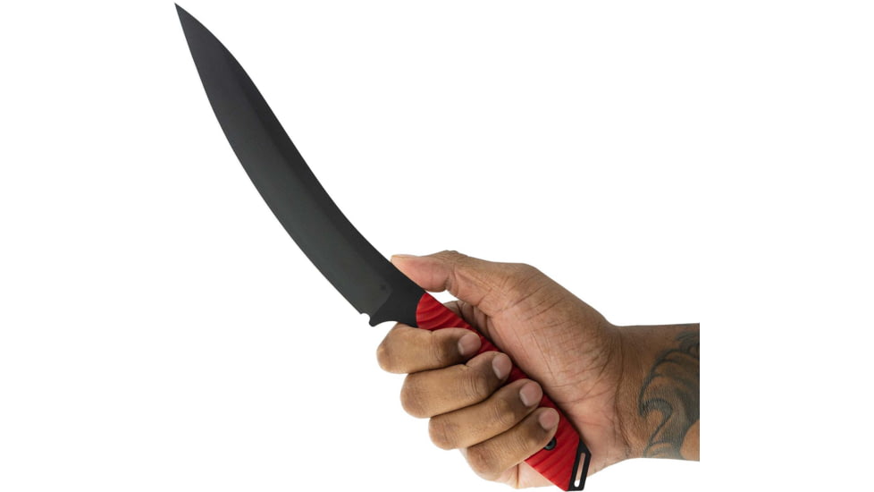 Toor Knives Cardiff Fixed Blade Knife, 8in, Steel CPM 154, G10, Snapper Red, Cardiff-Snapper-Red