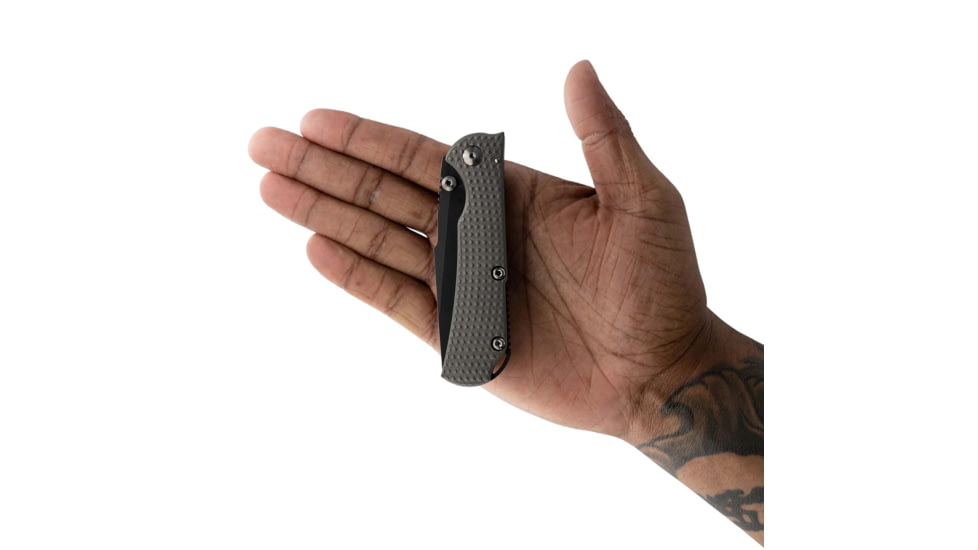 Toor Knives Chasm XLT Folding Blade Knife, 3.25in, CPM 154, 6AL-4V Titanium Handle, Stealth, Chasm-XLT-Stealth