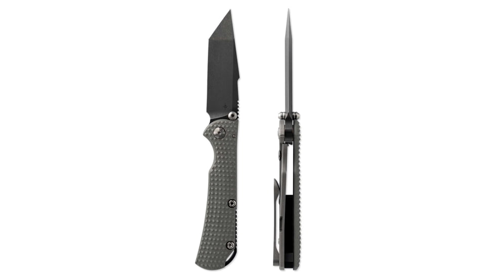 Toor Knives Chasm XLT Folding Blade Knife, 3.25in, CPM 154, 6AL-4V Titanium Handle, Stealth, Chasm-XLT-Stealth