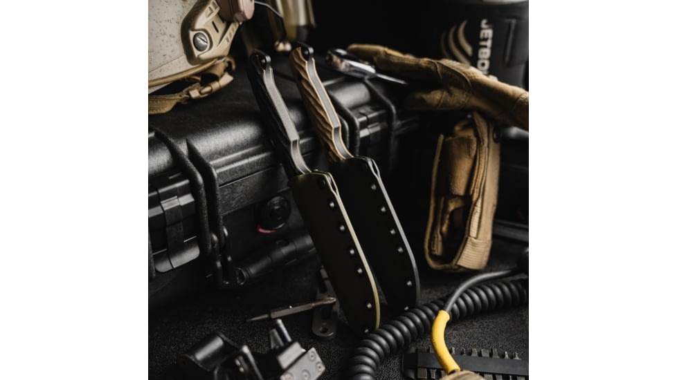 Toor Knives Crewman Fixed Blade Knife, 4.5in, CPM Cruwear Steel, G10 Handle, Bomber Black, Army Green, The Crewman - Bomber Black