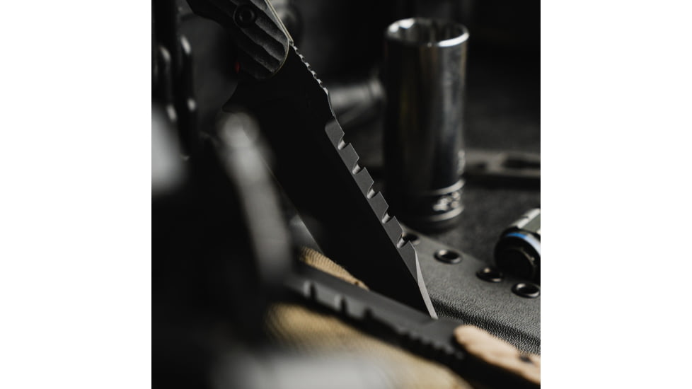 Toor Knives Crewman Fixed Blade Knife, 4.5in, CPM Cruwear Steel, G10 Handle, Bomber Black, Army Green, The Crewman - Bomber Black