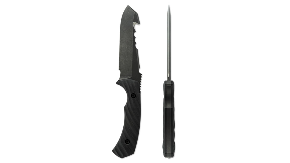 Toor Knives Egress Fixed Blade Knife, 4.875 in CPM-S35VN Steel Blade, G10 Carbon Handle, Egress-Carbon