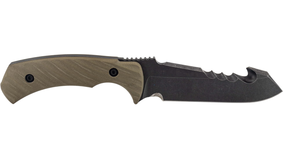 Toor Knives Egress Fixed Blade Knife, 4.875 in CPM-S35VN Steel Blade, G10 Covert Green Handle, Egress-Covert Green