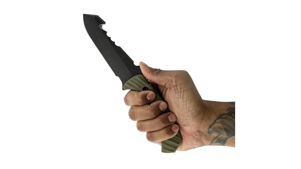 Toor Knives Egress Fixed Blade Knife, 4.875 in CPM-S35VN Steel Blade, G10 Covert Green Handle, Egress-Covert Green