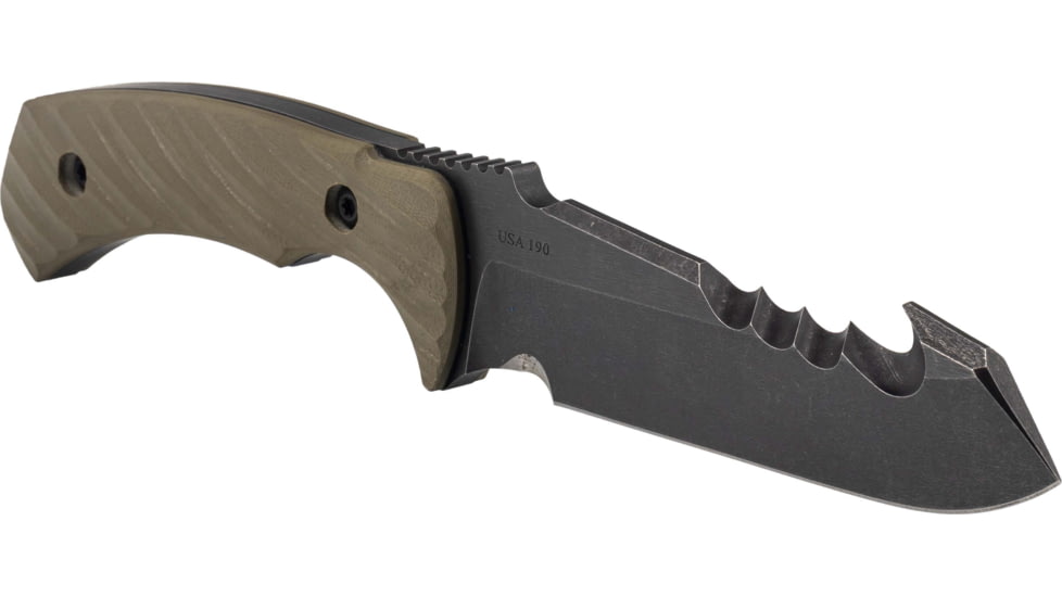 Toor Knives Egress Fixed Blade Knife, 4.875 in CPM-S35VN Steel Blade, G10 Covert Green Handle, Egress-Covert Green