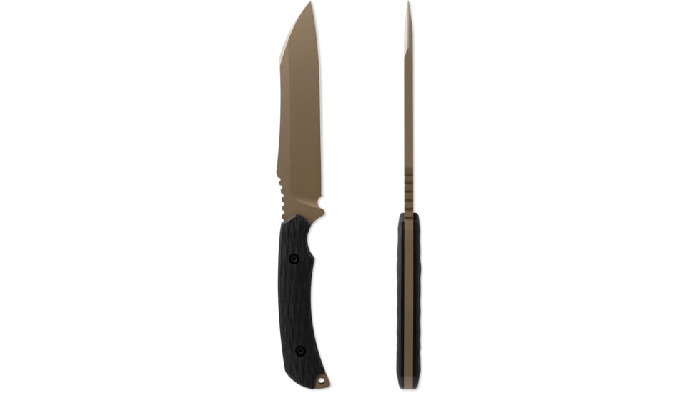 Toor Knives Fathom Fixed Blade Knive, 6,5 in, D2 Steel, Barrel Brown, Fathom-Barrel-Brown