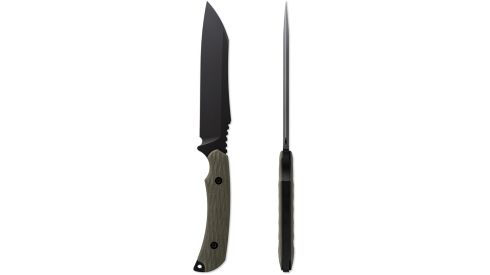 Toor Knives Fathom Fixed Blade Knive, 6,5 in, D2 Steel, Gan Green, Fathom-Gan-Green