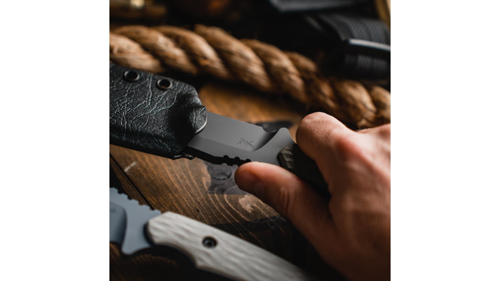 Toor Knives Fathom Fixed Blade Knive, 6,5 in, D2 Steel, Gan Green, Fathom-Gan-Green