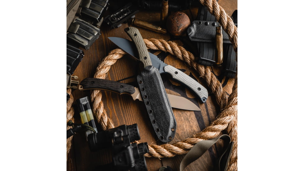 Toor Knives Fathom Fixed Blade Knive, 6,5 in, D2 Steel, Gan Green, Fathom-Gan-Green