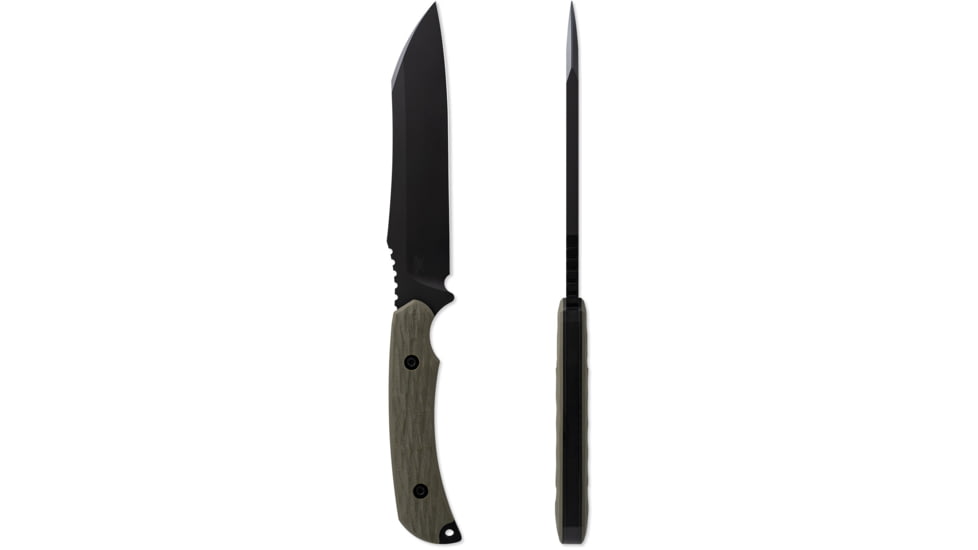 Toor Knives Fathom Fixed Blade Knive, 6,5 in, D2 Steel, Gan Green, Fathom-Gan-Green