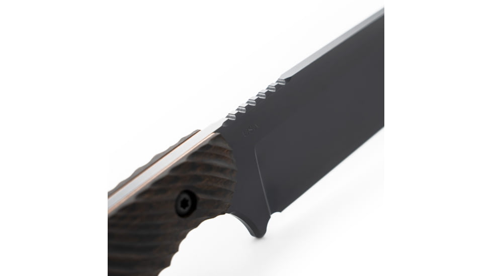 Toor Knives Field 1.0 Fixed Blade Knife, 6in, CPM 154 Steel, Walnut Dynamic Fluting Handle, Battleship Grey, Field 1.0-Battleship Grey