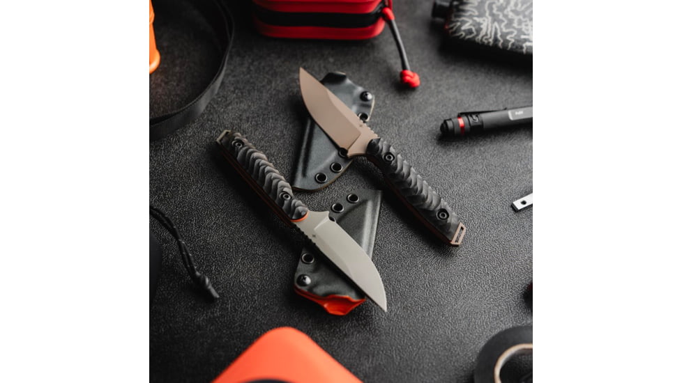 Toor Knives Field 3.0 Fixed Blade Knife, 3.6in, CPM 154 Steel, Ebony Handle, Canyon Drab, Black Tru Hide, Field 3.0 - Canyon Drab