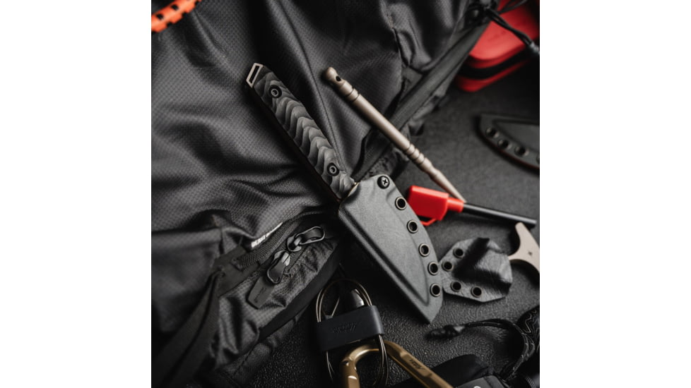 Toor Knives Field 3.0 Fixed Blade Knife, 3.6in, CPM 154 Steel, Ebony Handle, Canyon Drab, Black Tru Hide, Field 3.0 - Canyon Drab